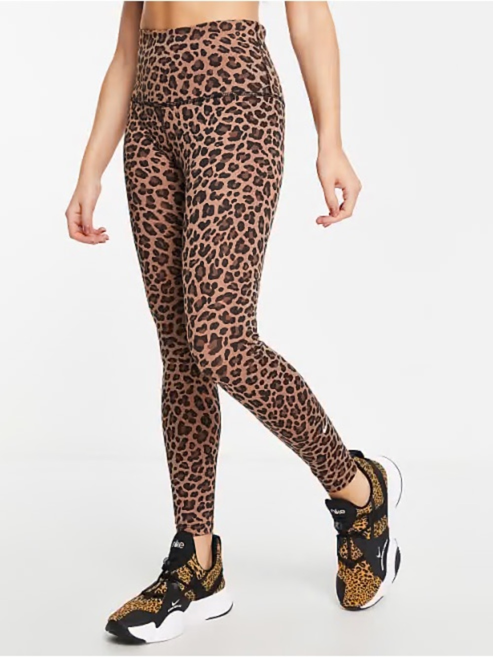 Nike One Dri-Fit Leopard Print High-Waist Leggings